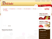 Tablet Screenshot of deli-indo.com.sg